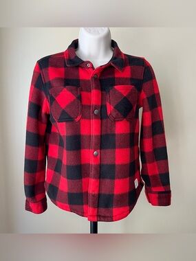 Original Weatherproof Vintage Boys Fleece Plaid Jacket Size S 7/8